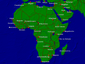 Afrika Städte + Grenzen 1600x1200